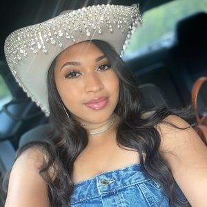 Rhinestone fringe Cowboy Hat